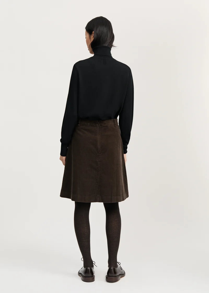 Aiayu Estelle Skirt Short Corduroy | Smokey Brown