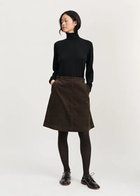 Aiayu Estelle Skirt Short Corduroy | Smokey Brown