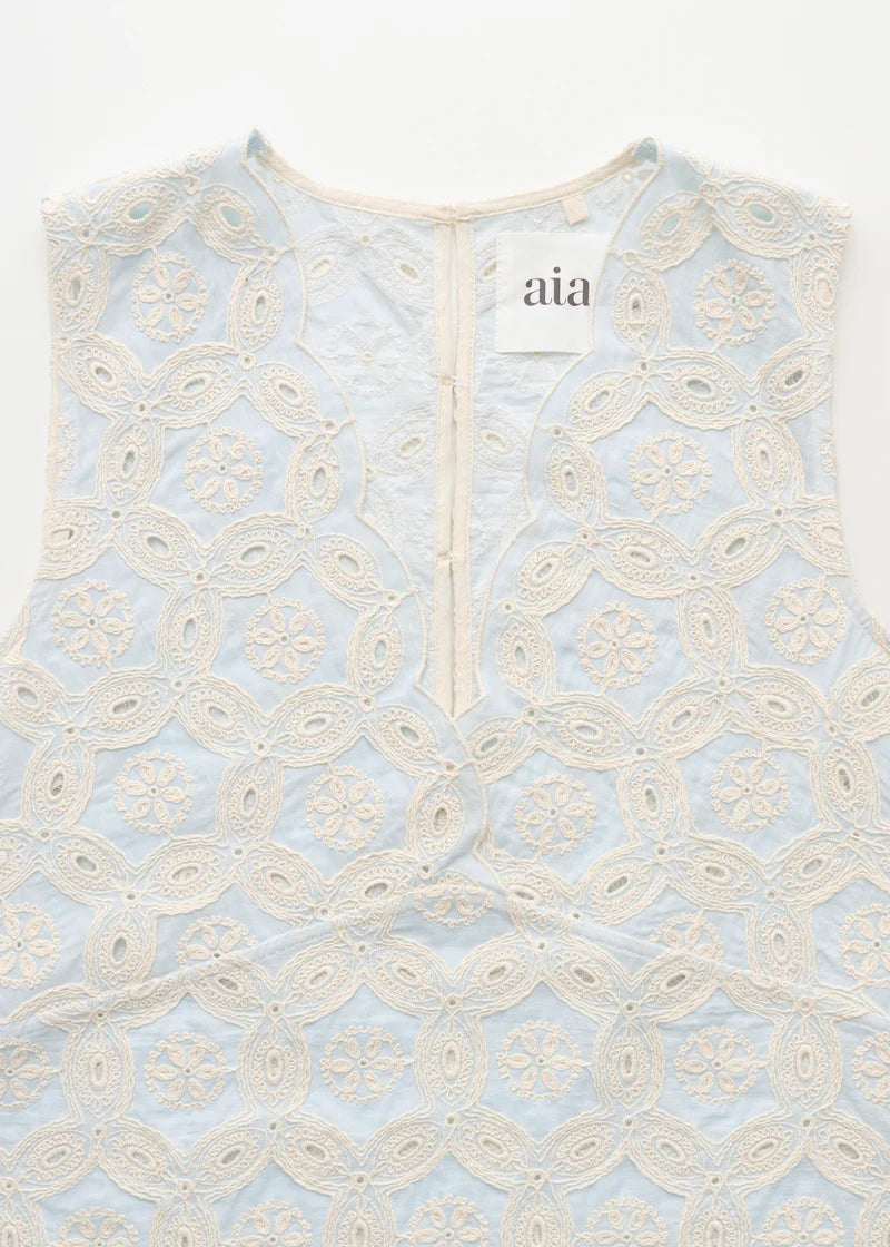 Aiayu Himani Top Embrodery | Blue Eyes