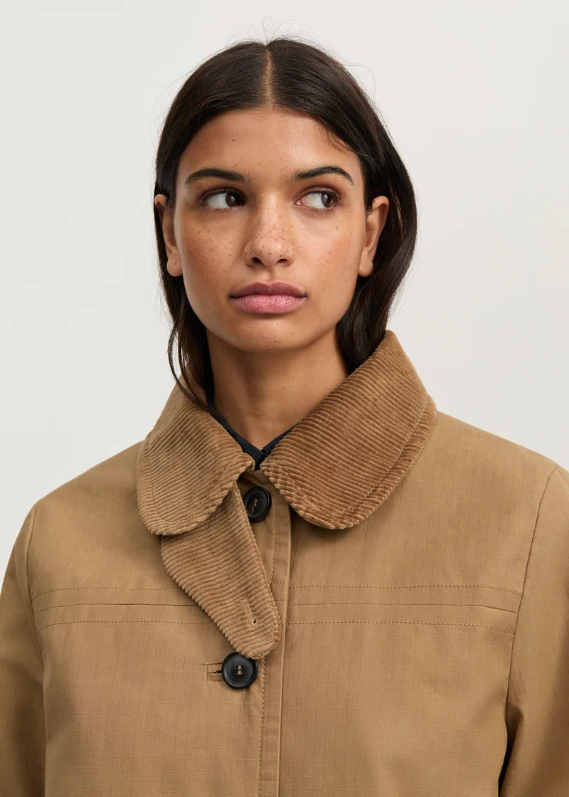 Aiayu Jamie Jacket Ripstop Oilskin Hybrid | Warm Khaki