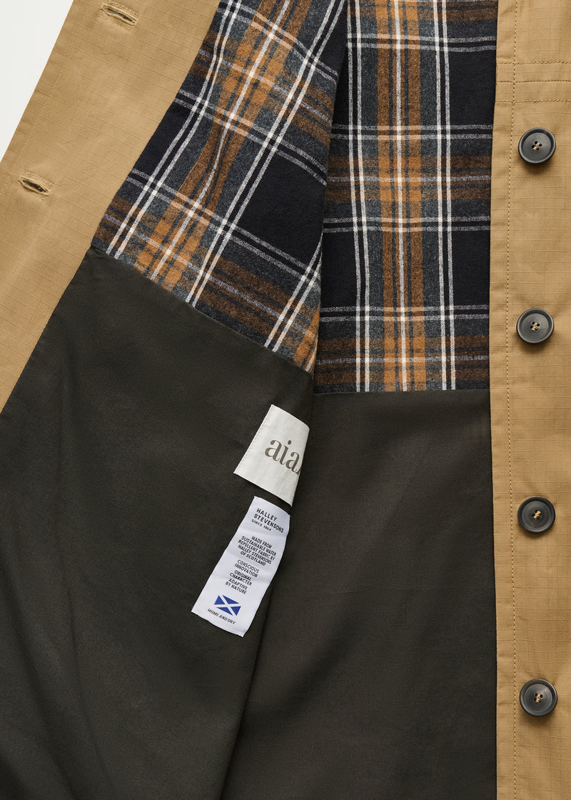 Aiayu Jamie Jacket Ripstop Oilskin Hybrid | Warm Khaki