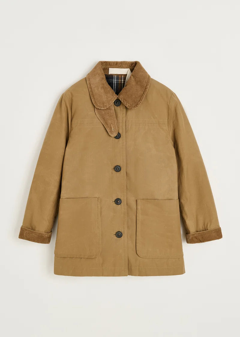 Aiayu Jamie Jacket Ripstop Oilskin Hybrid | Warm Khaki