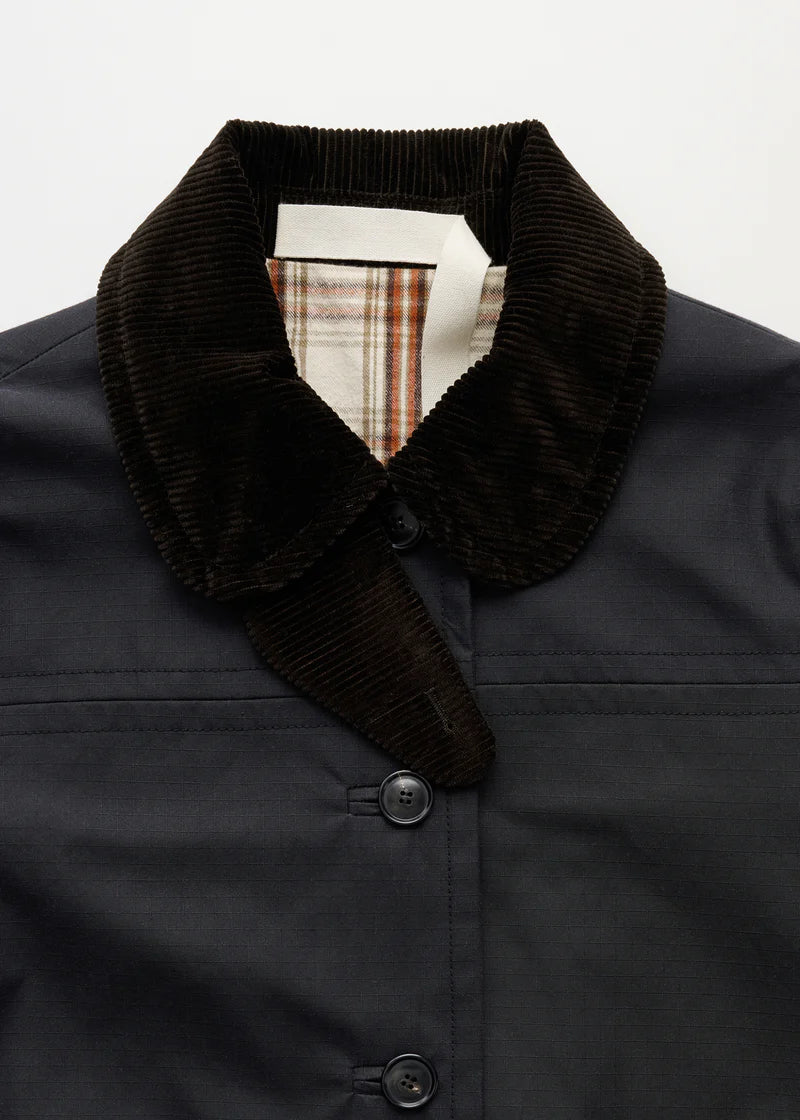 Aiayu Jamie Jacket Ripstop Oilskin | Antracite