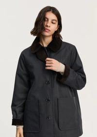Aiayu Jamie Jacket Ripstop Oilskin | Antracite