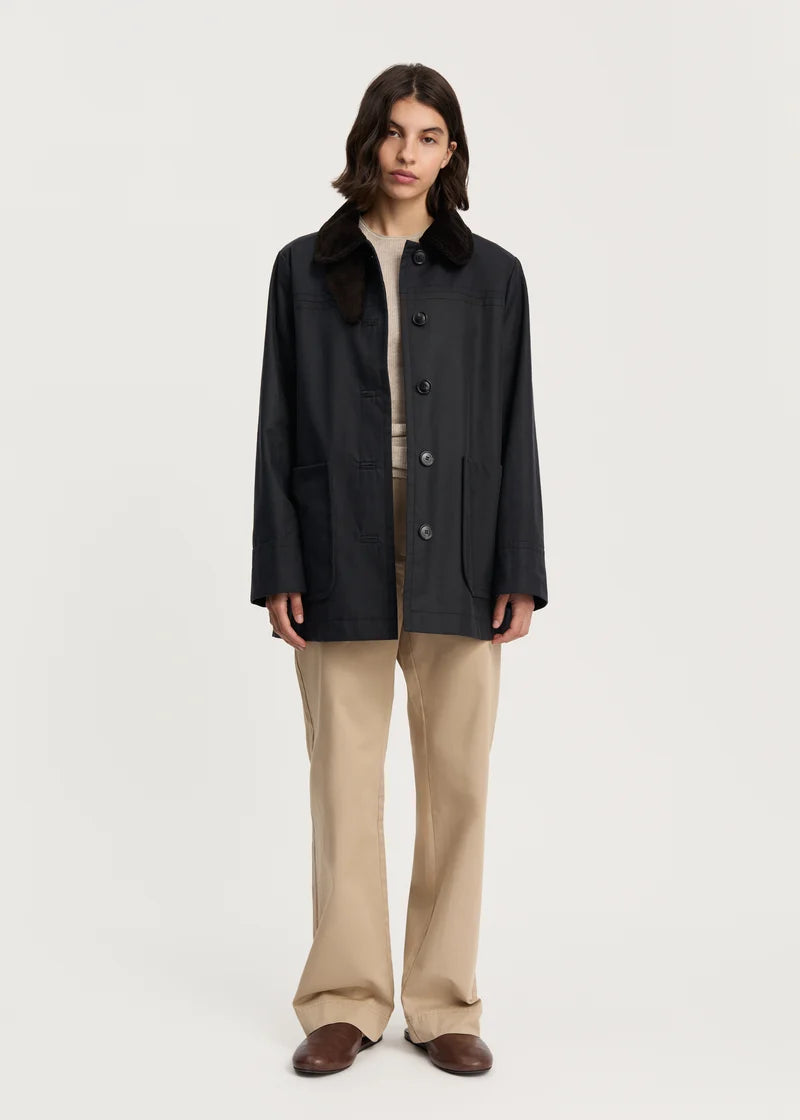 Aiayu Jamie Jacket Ripstop Oilskin | Antracite