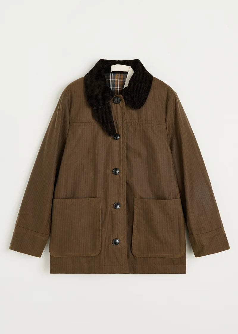 Aiayu Jamie Jacket Ripstop Oilskin | Bark