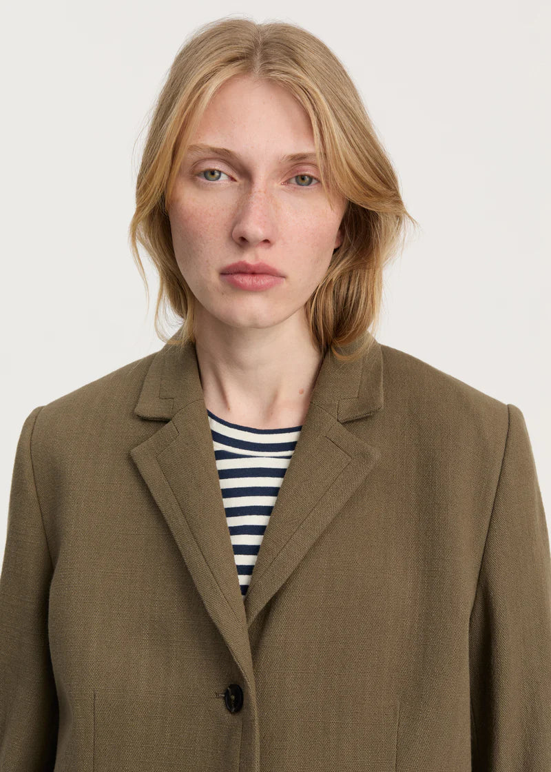 Aiayu Jason Jacket Cotton | Green Wood