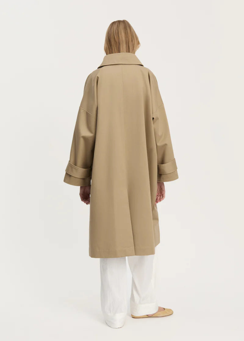 Aiayu Jo Coat Twill | Classic Khaki