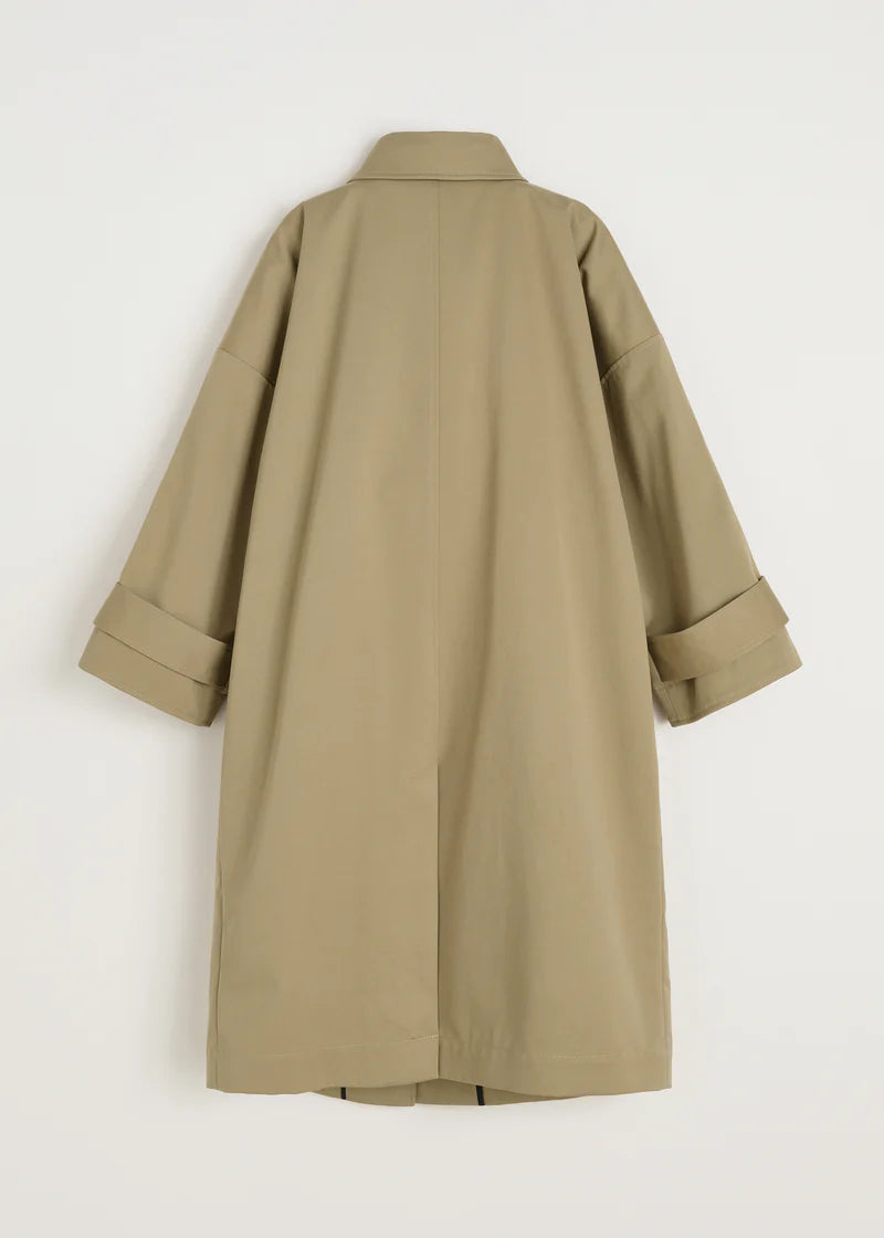Aiayu Jo Coat Twill | Classic Khaki