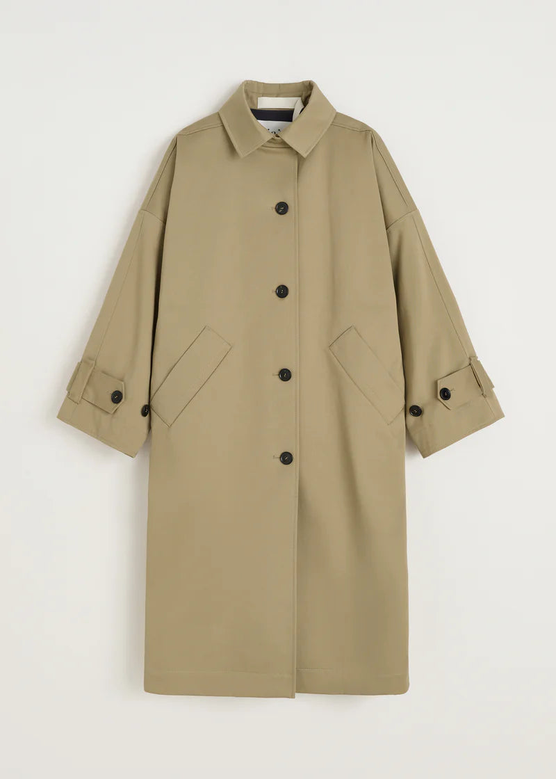 Aiayu Jo Coat Twill | Classic Khaki