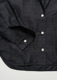 Aiayu Maya Shirt Silk | Black Navy