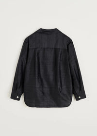 Aiayu Maya Shirt Silk | Black Navy