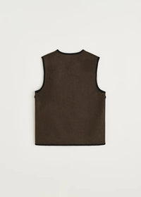 Aiayu Meha Vest Loden | Pure Dark Brown