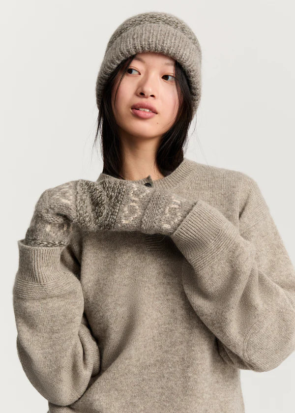 Aiayu Mei Mittens Wool | Mix Bark | Vanter i uld