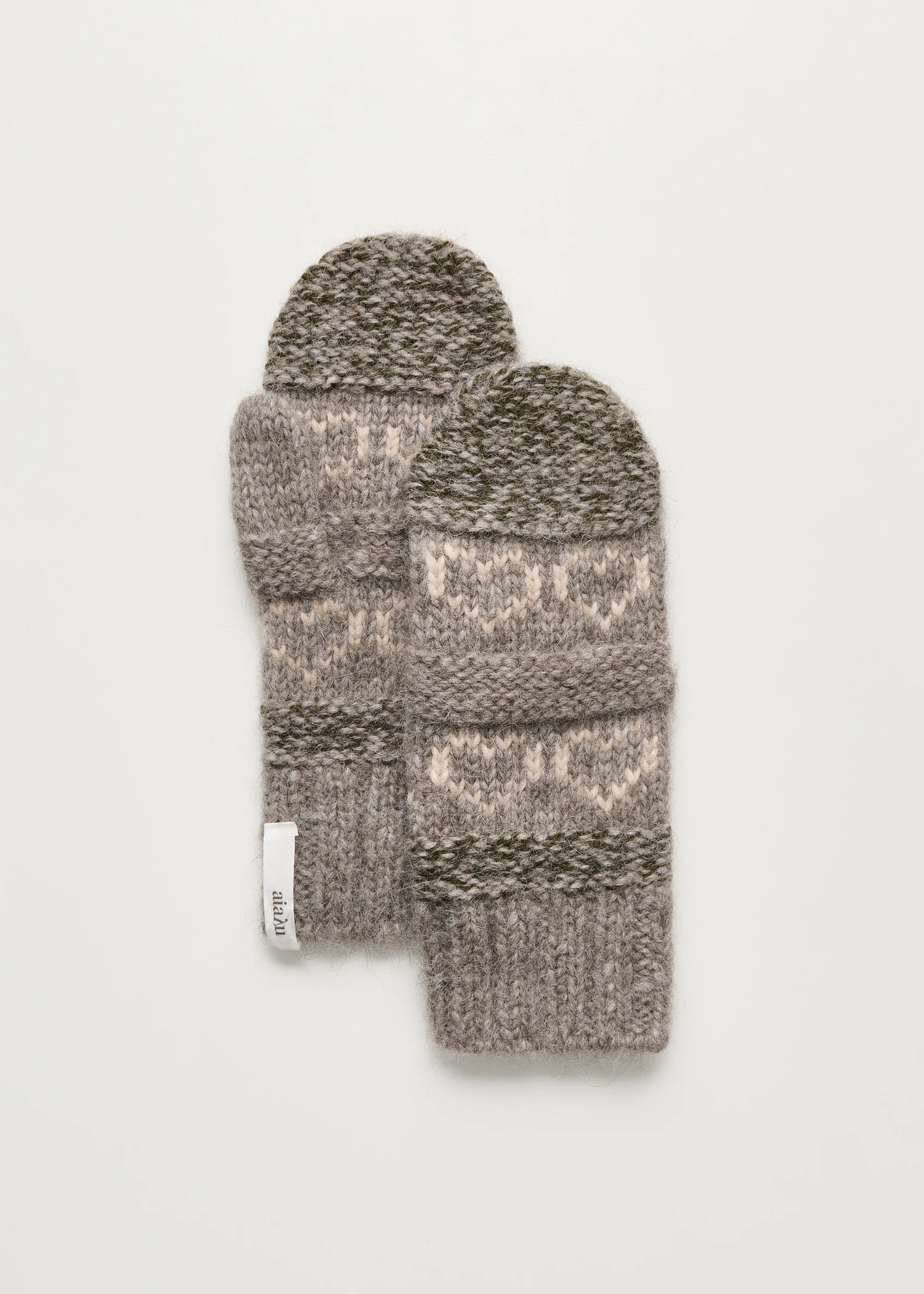 Aiayu Mei Mittens Wool | Mix Bark | Vanter i uld