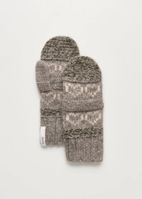 Aiayu Mei Mittens Wool | Mix Bark | Vanter i uld
