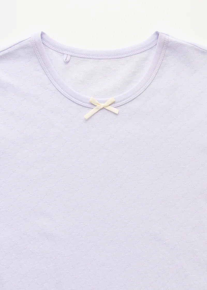 Aiayu Messhu Tee | Misty Lilac | Økologisk Bomuld