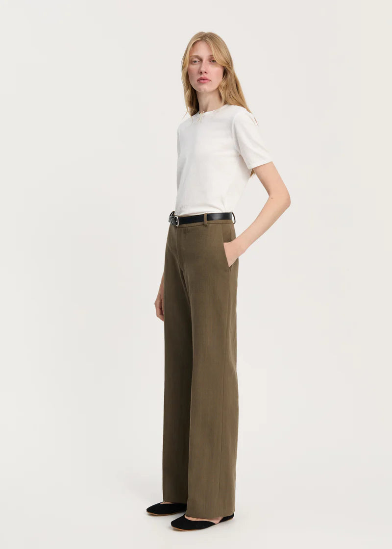 Aiayu Milo Pant Cotton | Green Wood