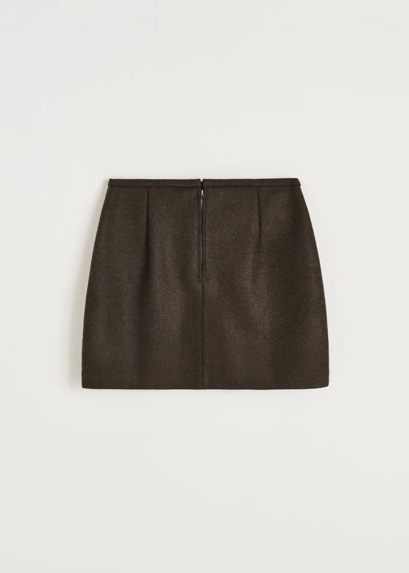 Aiayu Mini Skirt Loden | Pure Dark Brown