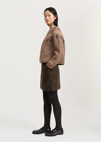 Aiayu Mini Skirt Loden | Pure Dark Brown