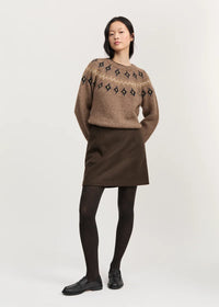 Aiayu Mini Skirt Loden | Pure Dark Brown
