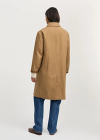 Aiayu Noor Coat Ripstop Oilskin Hybrid | Warm Khaki