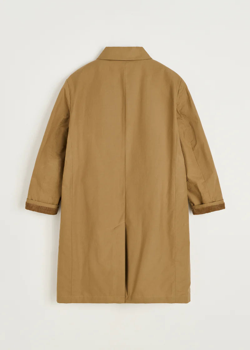 Aiayu Noor Coat Ripstop Oilskin Hybrid | Warm Khaki