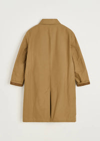 Aiayu Noor Coat Ripstop Oilskin Hybrid | Warm Khaki