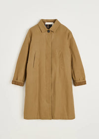 Aiayu Noor Coat Ripstop Oilskin Hybrid | Warm Khaki