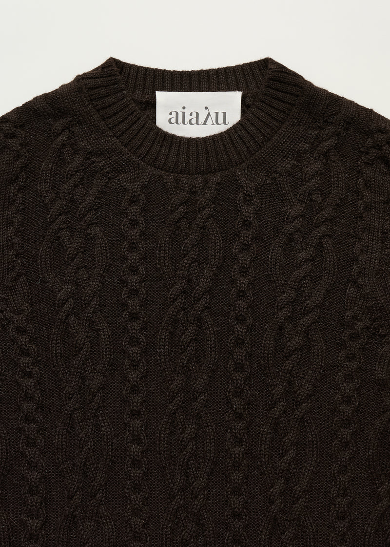 Aiayu Orenda Sweater | Pure Dark Brown | llamauld