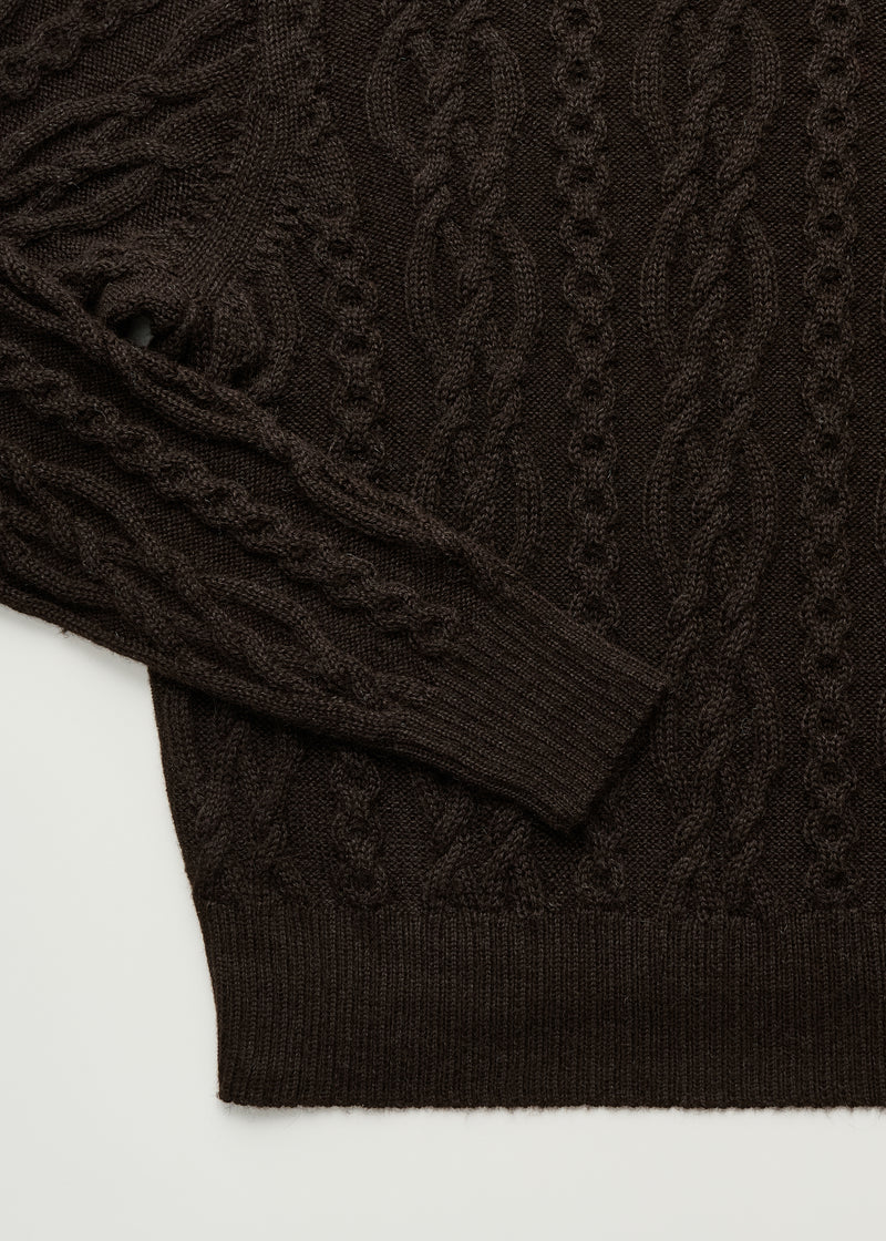 Aiayu Orenda Sweater | Pure Dark Brown | llamauld