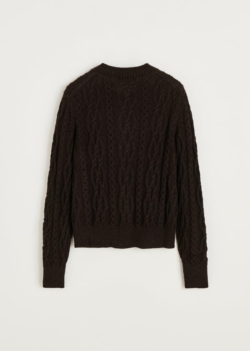 Aiayu Pala Cardigan | Pure Dark Brown | llamauld