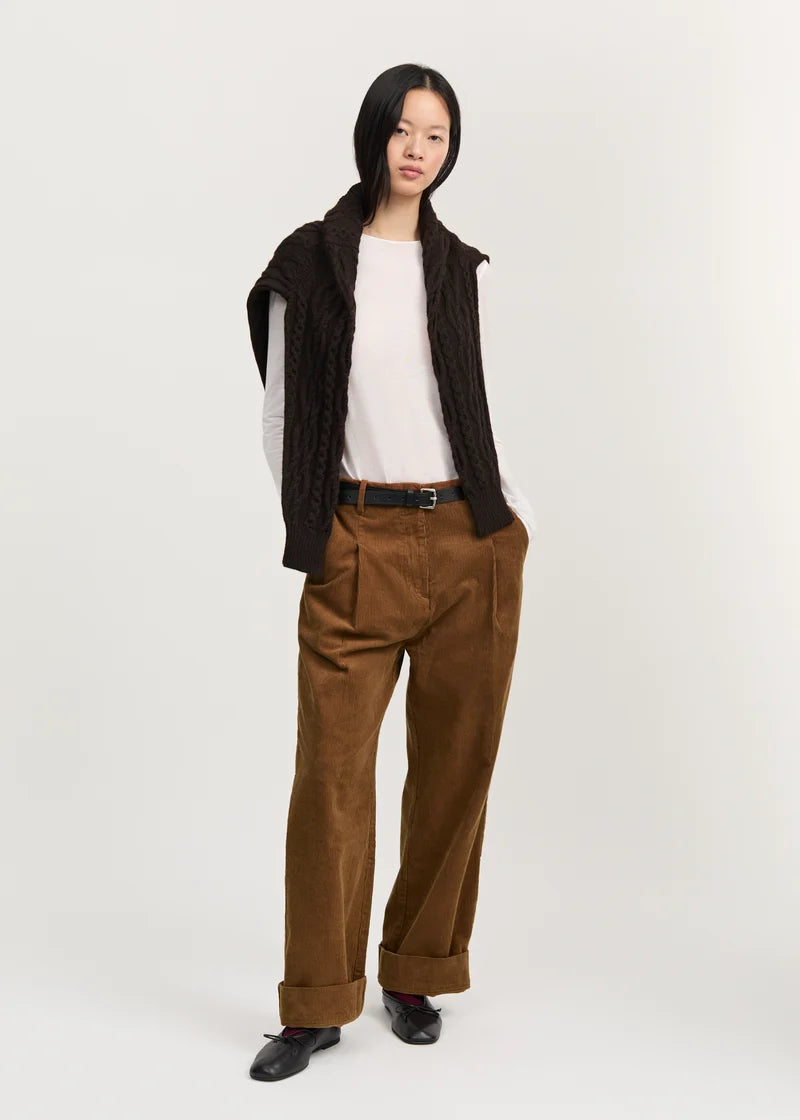 Aiayu Pala Cardigan | Pure Dark Brown | llamauld