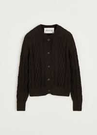 Aiayu Pala Cardigan | Pure Dark Brown | llamauld