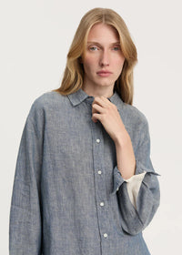 Aiayu Paulina Shirt Linen | Night Sky