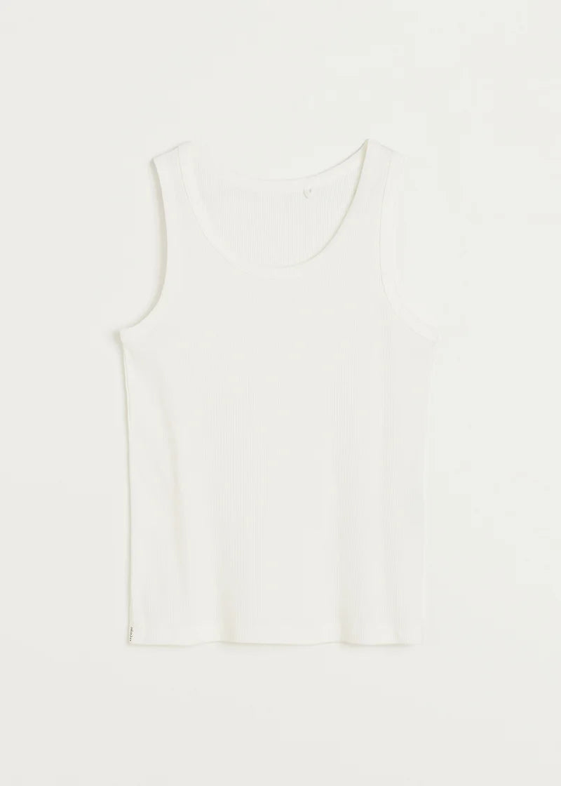 Aiayu Rib Tank | Off White | Økologisk Bomuld