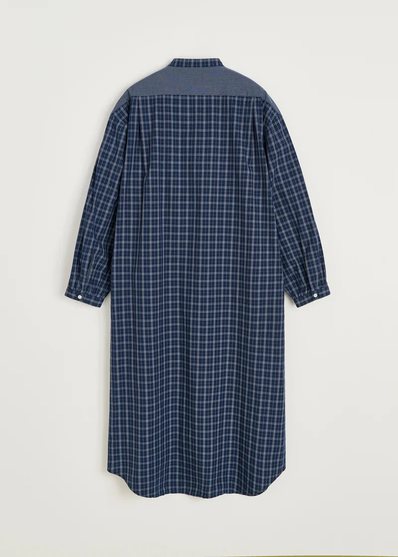 Aiayu Sani Dress Check | Mix Navy