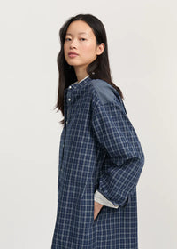 Aiayu Sani Dress Check | Mix Navy