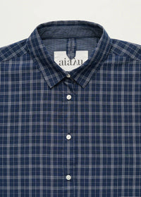 Aiayu Shirt Check | Mix Navy