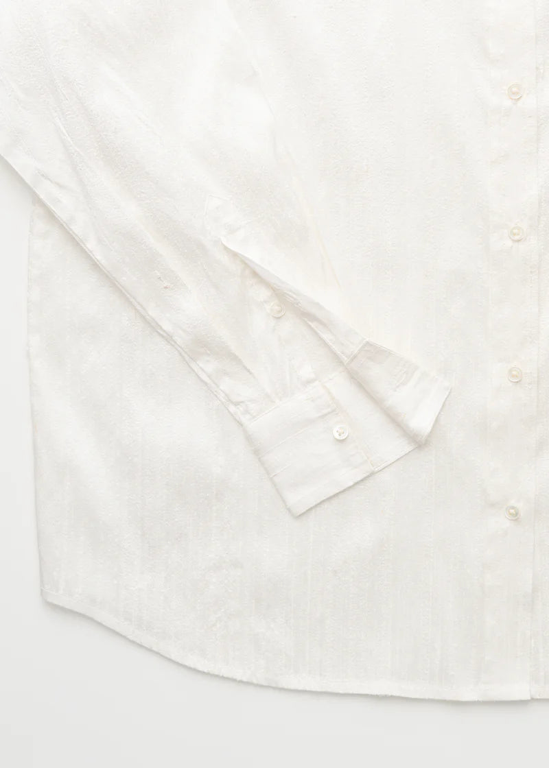 Aiayu Shirt Recycled Silk | Pure Ecru