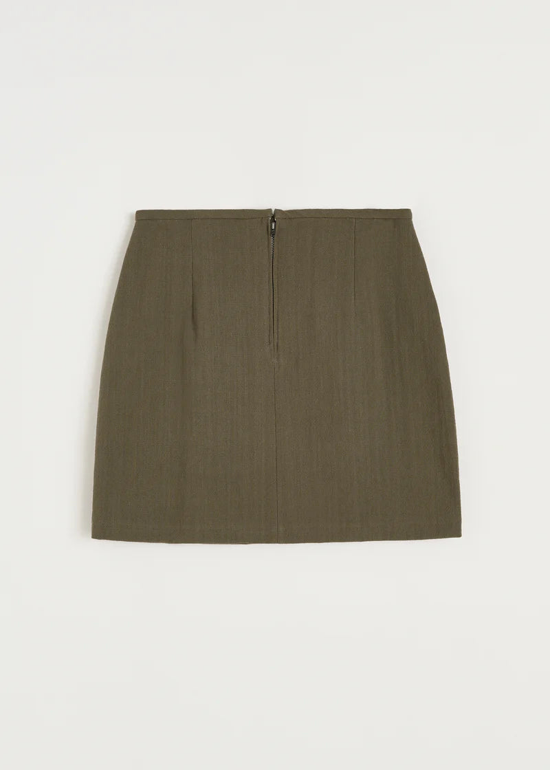 Aiayu Skirt Cotton | Green Wood