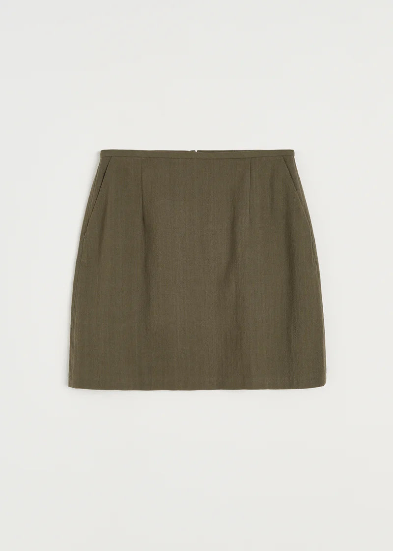 Aiayu Skirt Cotton | Green Wood