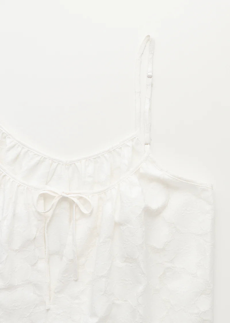 Aiayu Strap Top Laceflower | White