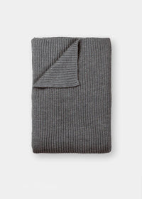 Aiayu Tito llama wool Throw | Stormy | Strikket Plaid 130 x 160 cm.
