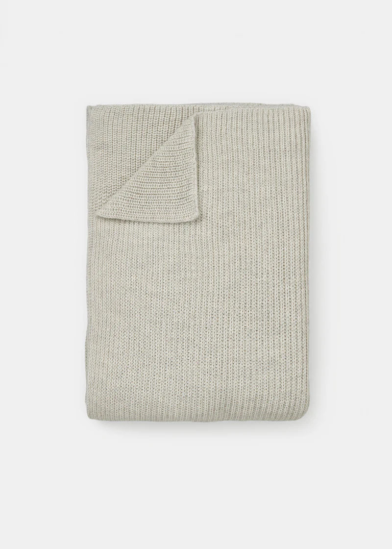 Aiayu Tito llama wool Throw | Pure Bliss | Strikket Plaid 130 x 160 cm.