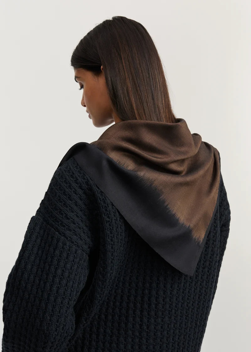 Aiayu Winona Scarf Pure Silk  | Mix Brown | Silketørklæde 65 x 65 cm.