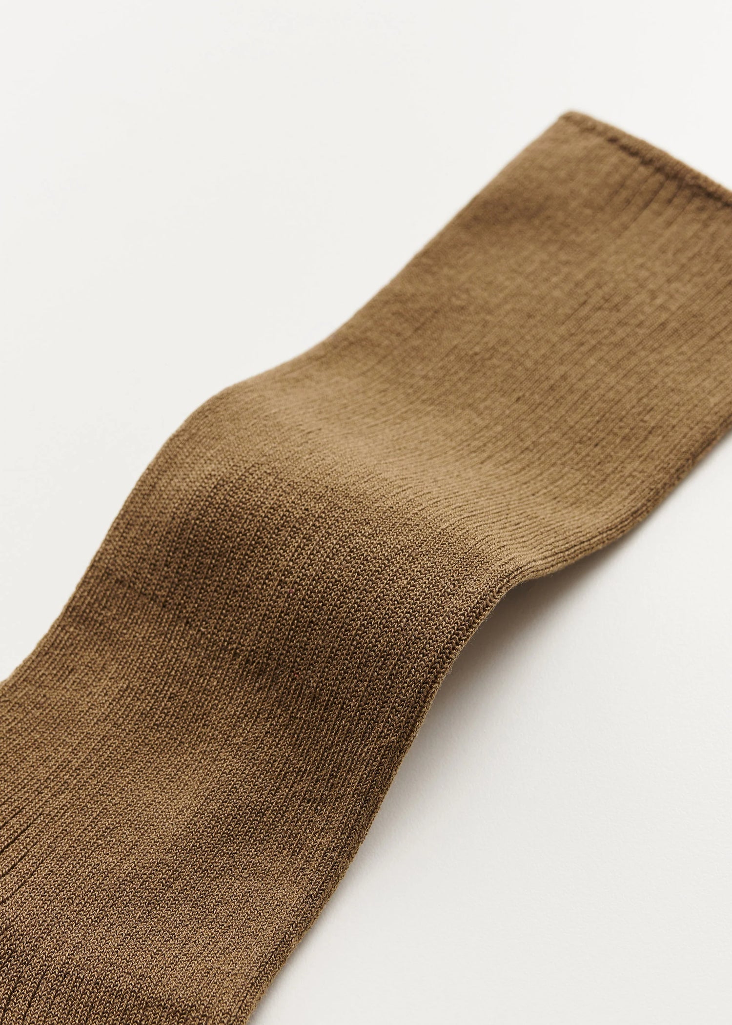 Aiayu Cotton Rib Socks | Chestnut | Strømper i økologisk bomuld
