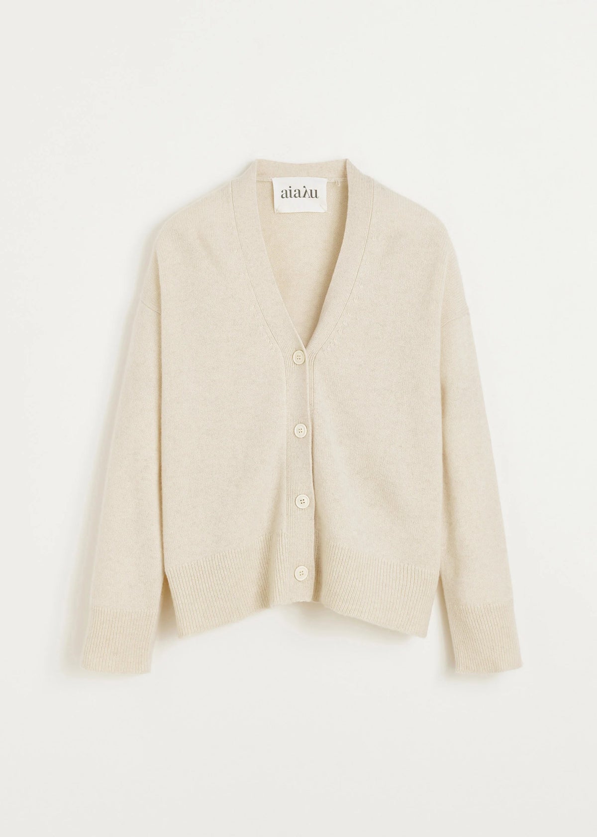 Aiayu Flora Cashmere Cardigan | Pure Ecru