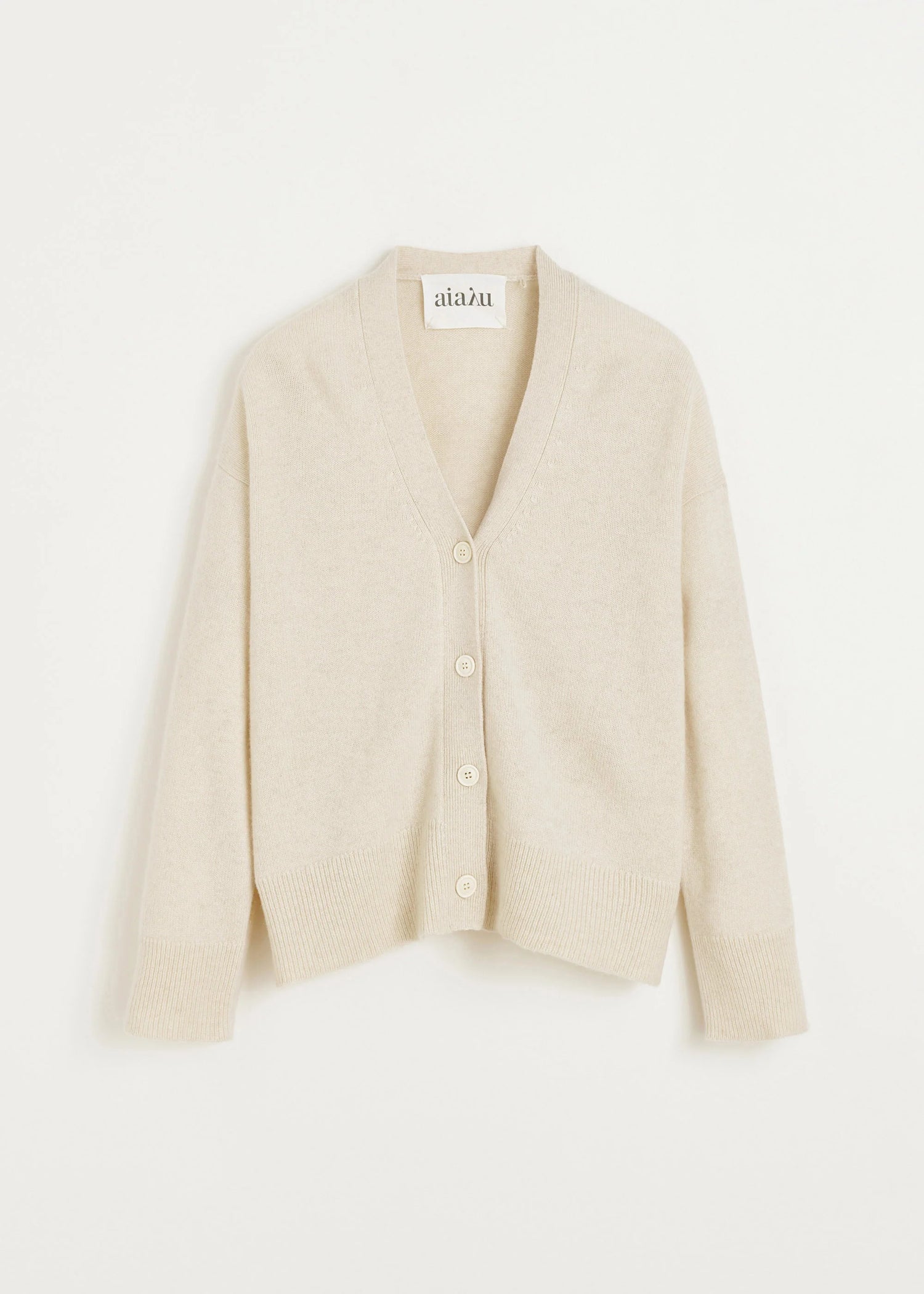 Aiayu Flora Cashmere Cardigan | Pure Ecru