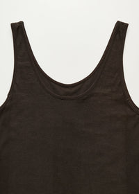 Aiayu Gentle Tank Cotton cashmere Blend | Dark Brown
